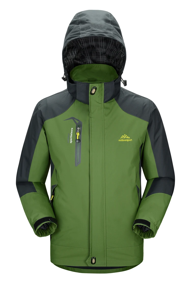 TRVLWEGO Herren-Herbstjacke, Outdoor-Sport, Wandern, Mäntel, Camping, mit Kapuze, winddicht, wasserabweisend, Regen, Angeln, Reisen – Detail 7