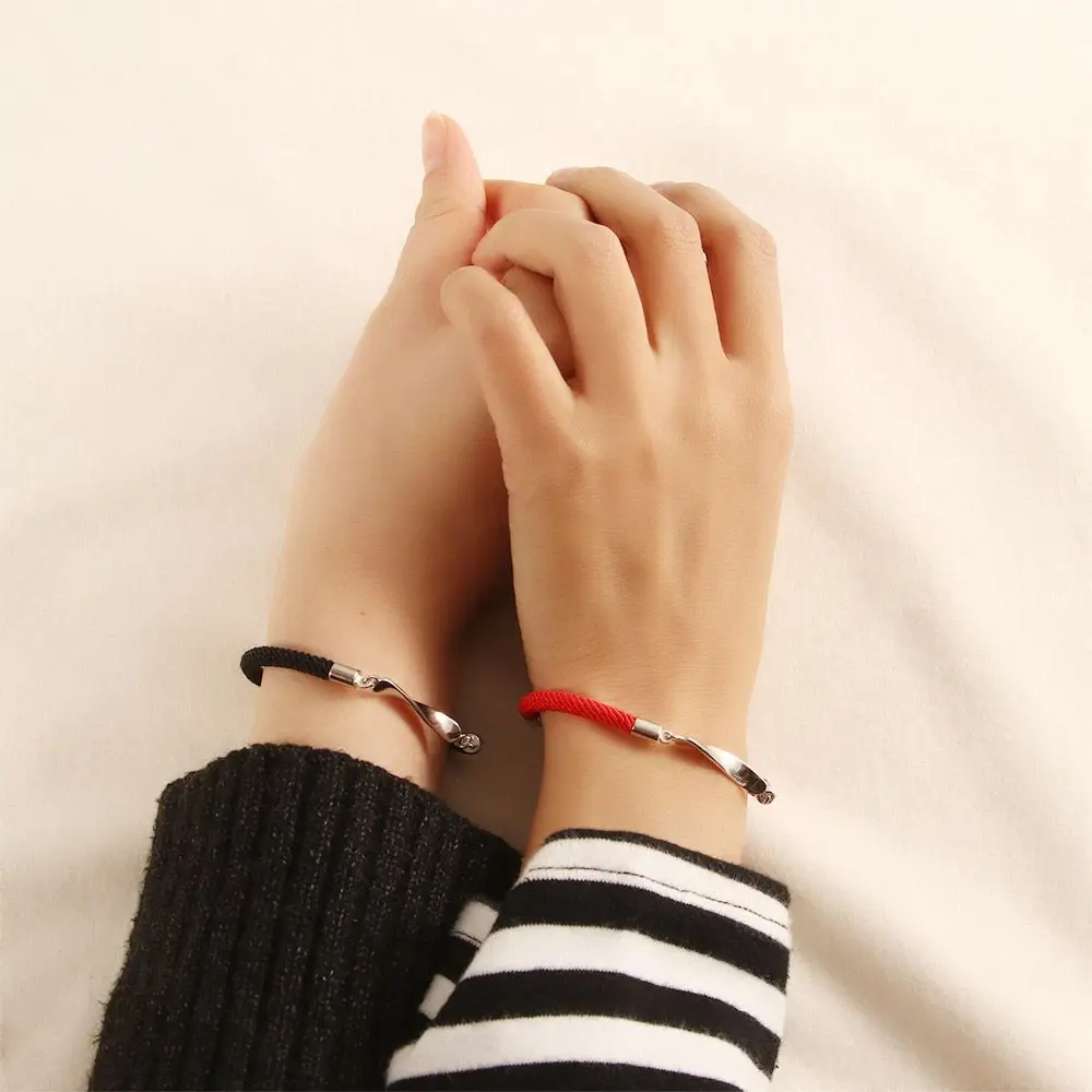 Women Jewelry Wave Forever Love Weaving Rope Men Mobius Ring Hand Rope Friend Bracelet Couples Bracelets