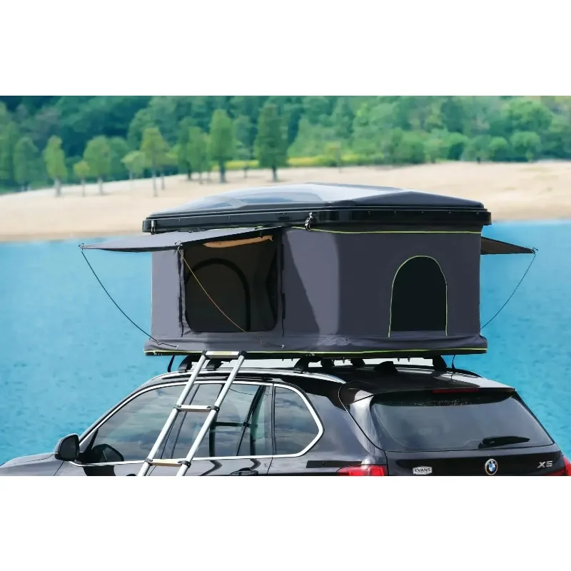 

New Arrival camper trailer car roof tent box clamshell aluminium roof top tent and awning