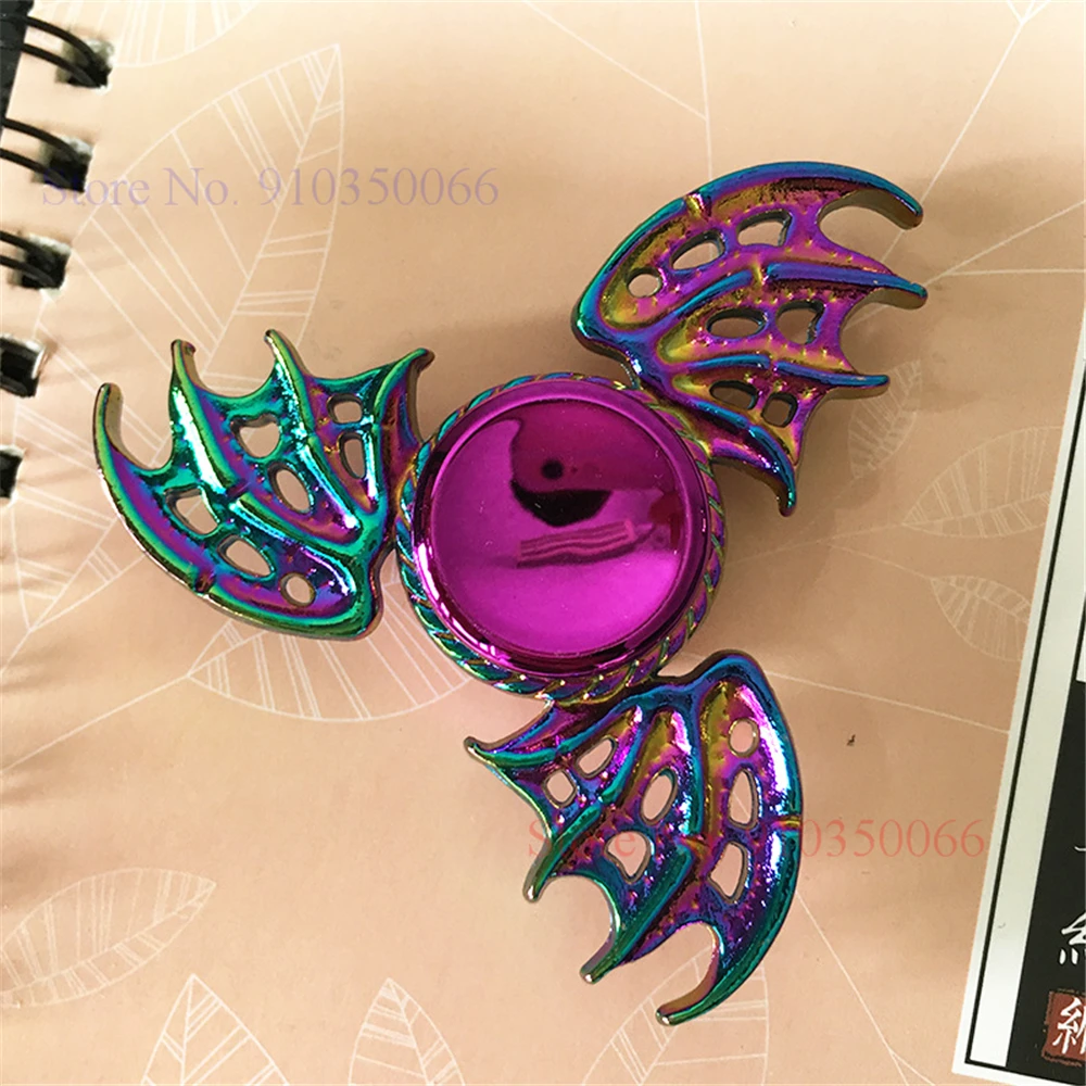 Colorful Wing Metal Toy Fidget Spinner Anti-Anxiety ADHD Relieves Stress Creative Finger Spinners for Adult Children Boy Gift