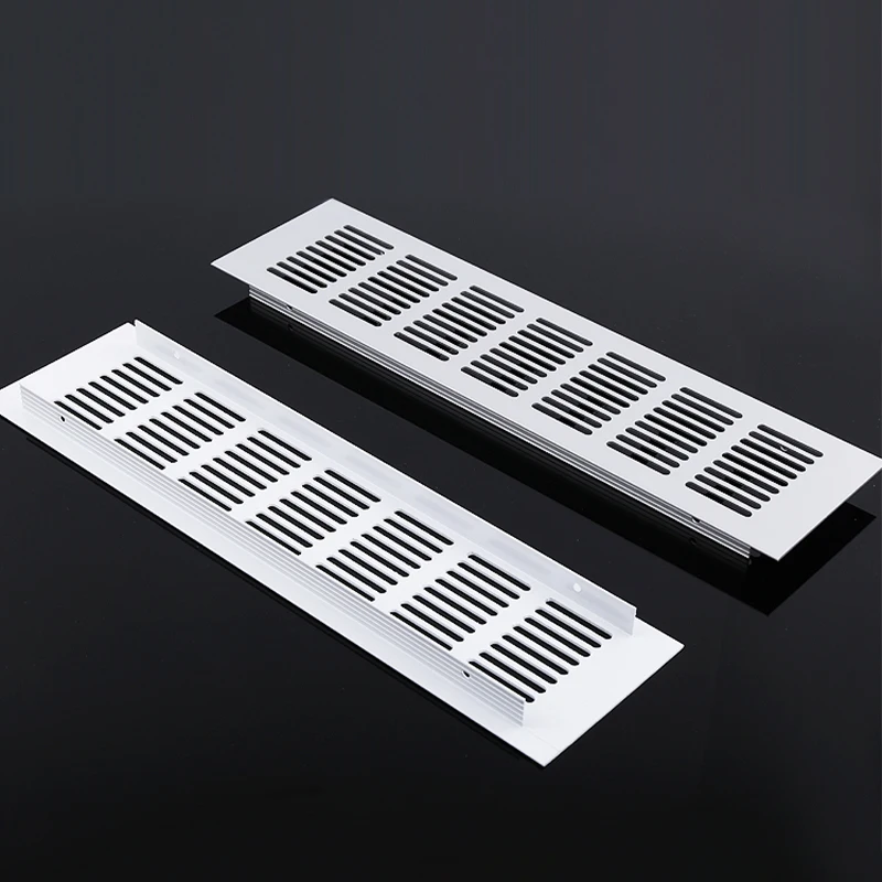 1PC 50/80mm Wide Aluminum Alloy Cabinet Air Vent Perforated Sheet Ventilation Grille Vents Perforated Sheet For Cabinet Wardrobe