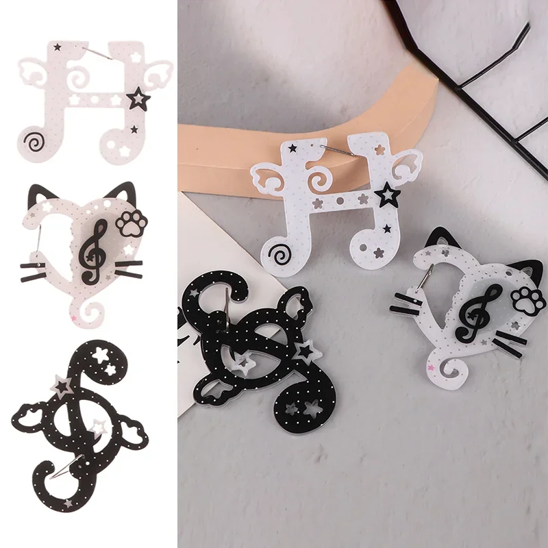 

Kawaii черно-белые заметки, иллюстрации, безделушки, брелок для ключей, сумка, подвески, акриловый кулон, карабин, рюкзак, подвеска, украшение, подарки