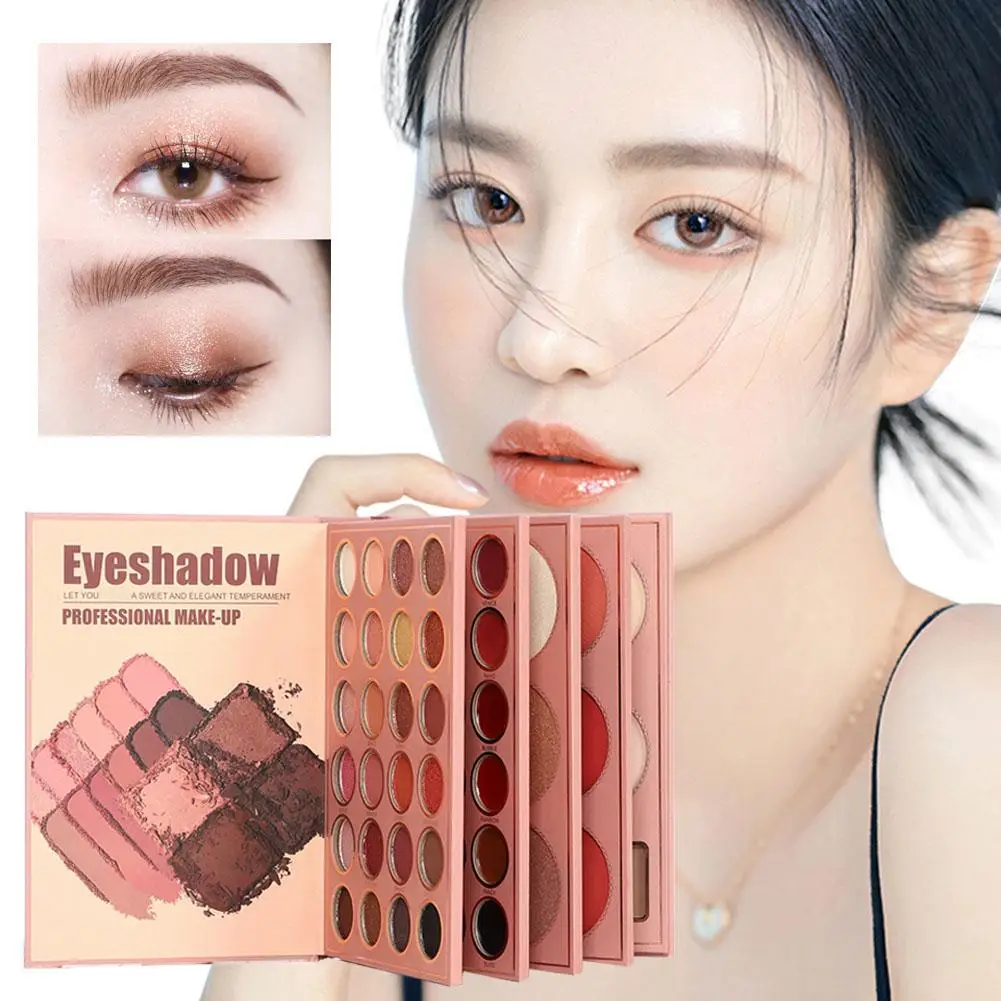 67 สีอายแชโดว์ Palette Book Glitter คอนซีลเลอร์ Eyes Pigment เครื่องสําอางค์แต่งหน้ามืออาชีพสําหรับแต่งหน้าน่ารักการ์ตูน V6R1