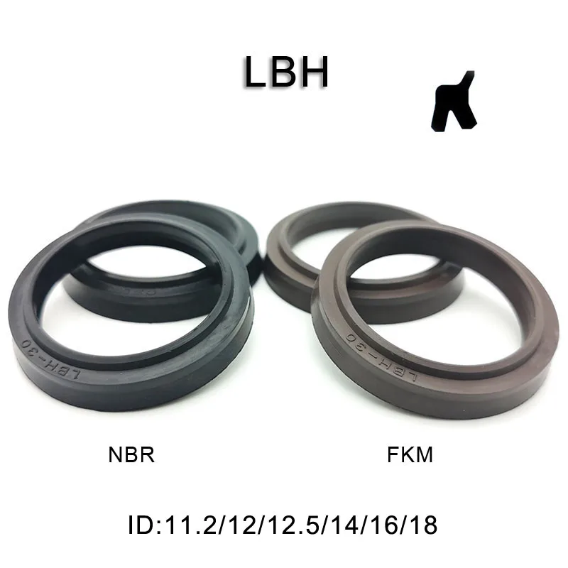 LBH Hydraulic Dust Seal Piston Rod Dust Ring Cylinder Dust-Proof Wiper Seal 11.2*19.2/12*20/12.5*20.5/14*22/16*24/18*26*4.5/6mm