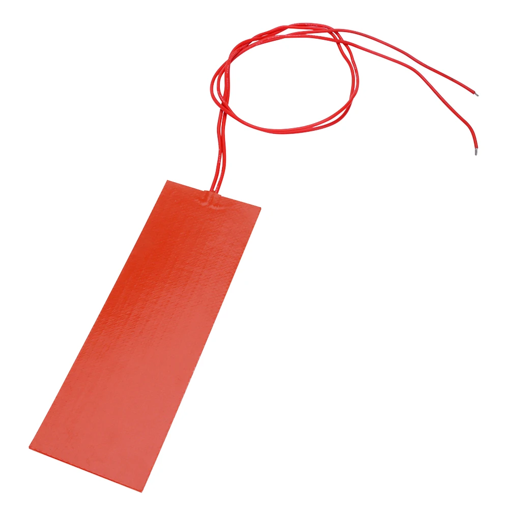 แผ่นทำความร้อนซิลิโคน DERNORD 12V แผ่นทำความร้อนไฟฟ้า แผ่นยางทำความร้อน แผ่นทำความร้อนแบบยืดหยุ่น กันน้ำ สำหรับเครื่องพิมพ์ 3 มิติ