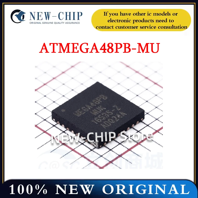 5PCS-100PCS/LOT  ATMEGA48PB-MU  QFN-32-EP(5x5)   Embedded microcontroller patch  New Original   ATMEGA48PB