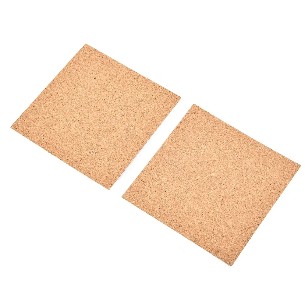 Brand New Durable High Quality Practical Cork Mat Backing Coasters Cork DIY Self-adhesive Sheet 100 X 100 X 1mm