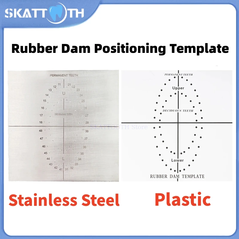 1Pcs Dental Rubber Dam Sheets Punch Hole Board Barrier Positioning Template Endodontic Punches Plate Dentisty Lab Instrument