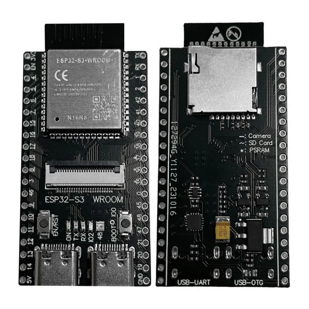 ESP32-S3-WROOM CAM Development Board Onboard Camera Wireless WiFi BT Module Python C Code Example Projects with OV2640 Camera