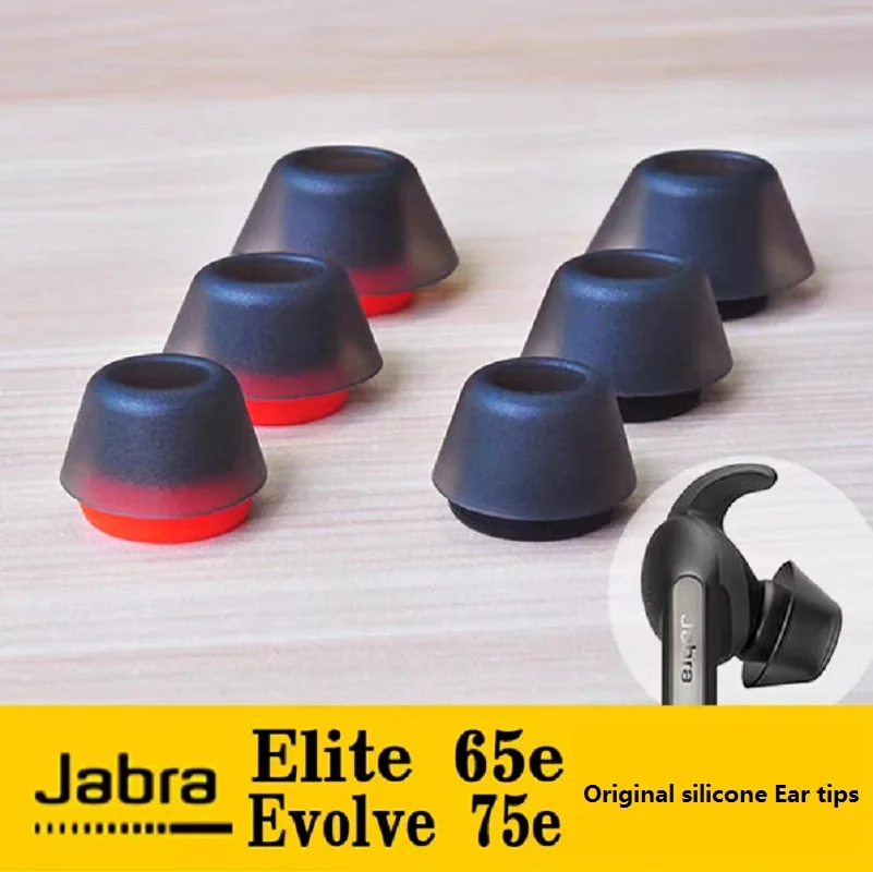 Original new Replacement Ear tips Ear buds For Jabra Elite 65e,Evolve 75e In-ear Wireless Earphones silicone Earbuds