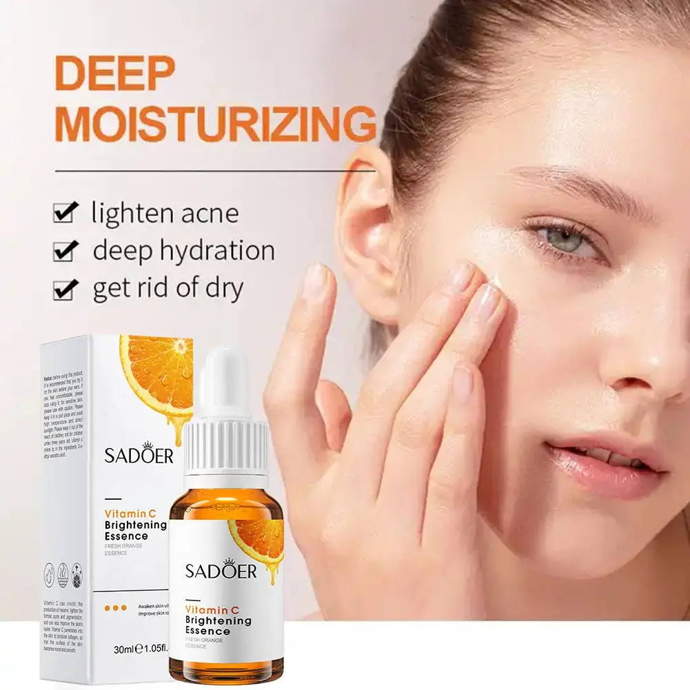 30 Mlvitamine C Essence Hydraterende Reparatie Anti-Aging Skin Essence Care Helderder Hyaluronzuur Gezichtsproducten Huidvlekken Li M8w8