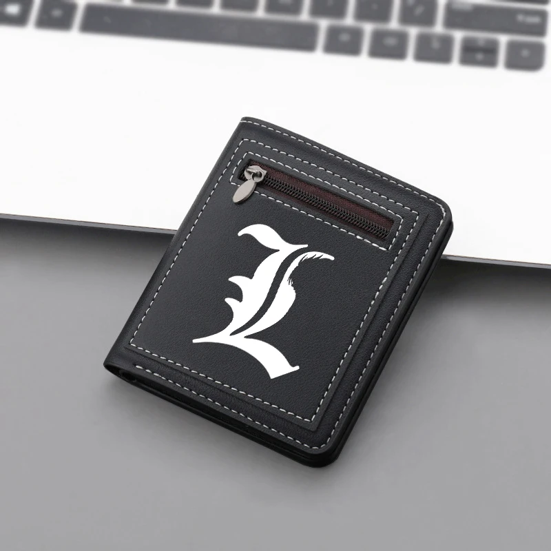 Cartoon Adult Man Wallet Anime Cute Print Short Wallets Portable Card Pack Fashion Zipper Coin Purse Adult Card Holder Money Bag