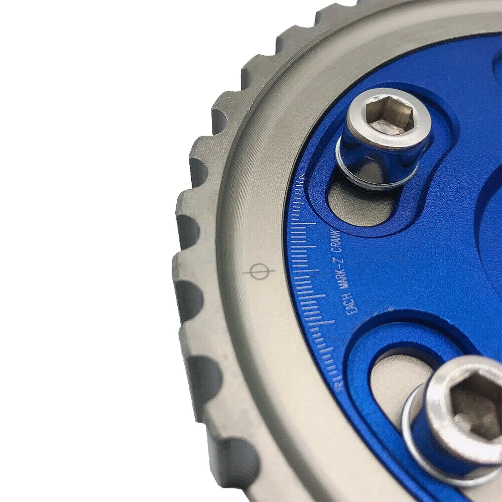 A02Q-Adjustable Cam Gears Pulley Timing Gear For Honda Civic D15 D16 SOHC D-SERIES 88-00 Del Sol 93-97 Blue