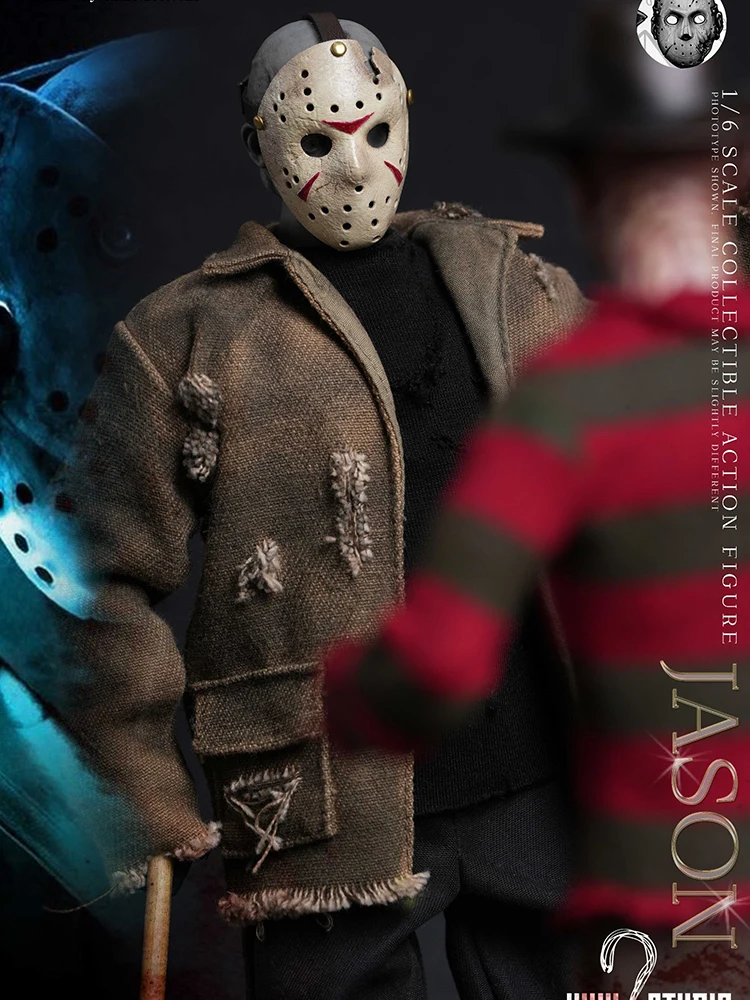 لماذا ستوديو 1/6 مقياس WS018 جيسون ممزق معطف WS019 فريدي الأحمر سترة قناع عمل الشكل 12 "مجموعة كاملة رجل الجندي نموذج هدية #6
