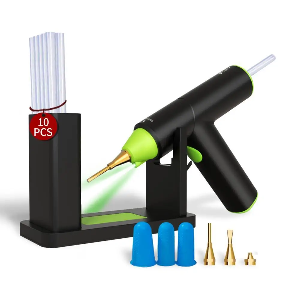 Cordless Hot Glue Machine Hot Glue Tool for Crafting Handicraft Home Repairs