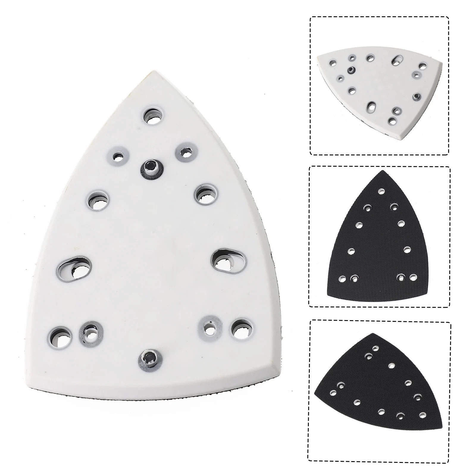 

148X98mm Triangular Hook &loop Sanding Pad 7 Holes Replacement Plate For Festools DTS 400/DS400 REQ Easy To Replace And Install