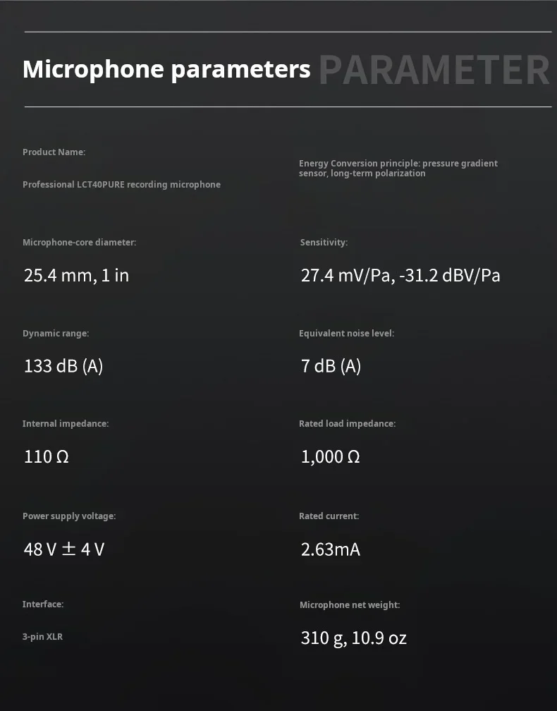 LEWITTLCT440PURE конденсаторный микрофон компьютер караоке профессиональная запись прямая трансляция микрофон якорное вещание