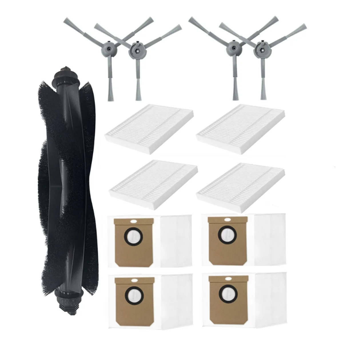 FZFZ 13 個交換部品クリーン L50/L50 /L60 /L60 ハイブリッドロボット掃除機メインサイドブラシフィルターダストバッグ