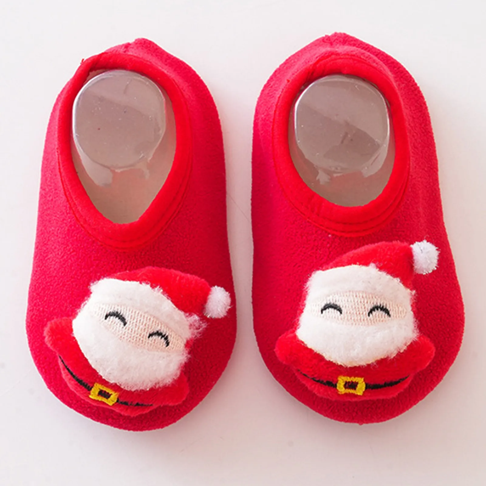 Christmas Baby Socks Shoes Newborn Warm Anti-slip Crib Floor Shoes Children Boy Toddler Foot Girl Infant Cute Xmas Kids Slippers