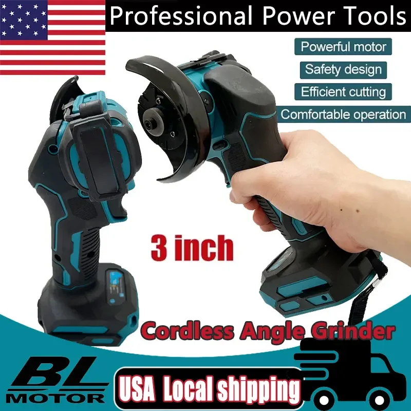 

Подходит для аккумуляторной угловой шлифовальной машины Makita 3-дюймовая угловая шлифовальная машина Беспроводная 3-дюймовая электрическая угловая шлифовальная машина для резки циркулярной пилы Электроинструмент