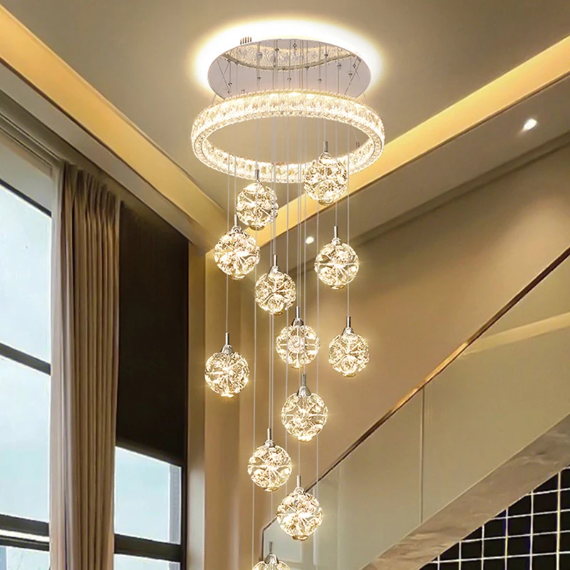 

Modern Stair chandelier Pendant lights indoor lighting Ceiling lamp hanging light led Chandeliers for living room indoor lightin
