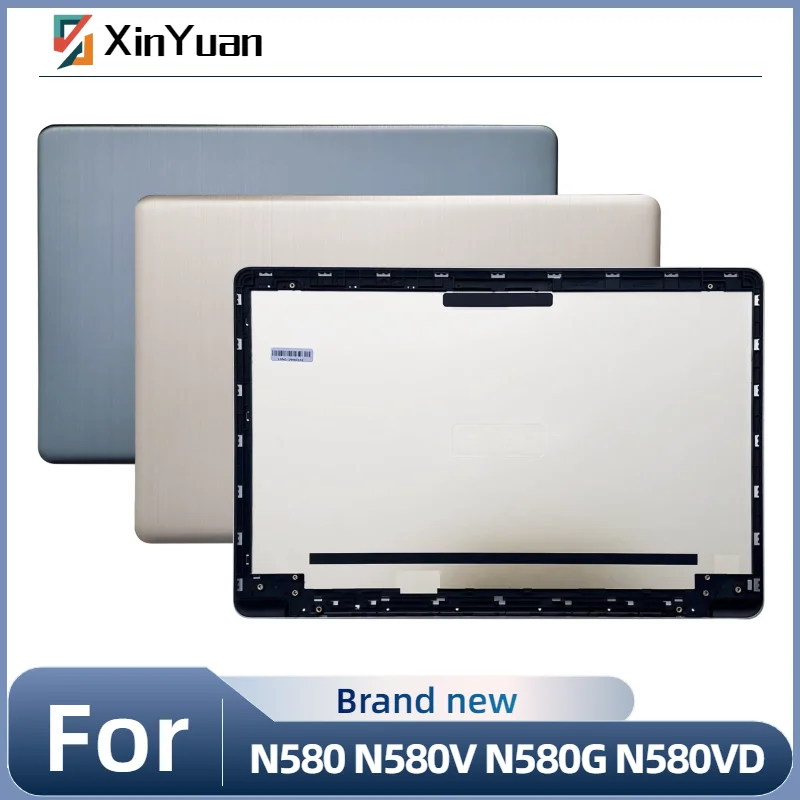 New Shell For N580 N580V N580G N580VD NX580V NX580VD LCD Back Cover Top Metal Gold / gray