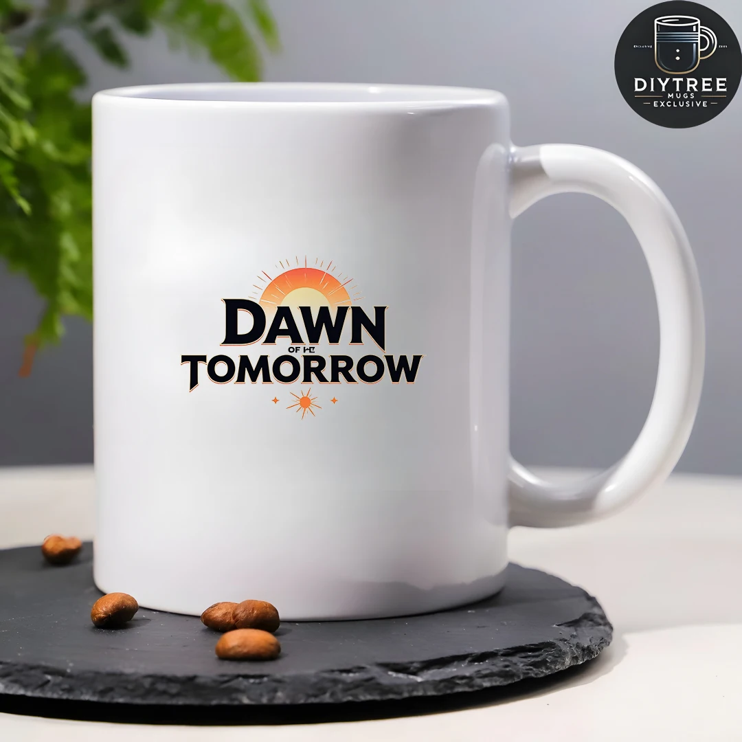 Tasse créative de 11 oz + Dawn of Tomorrow + tasse de boisson froide et chaude pour enfants - Cadeau de Noël pour la famille et le bureau