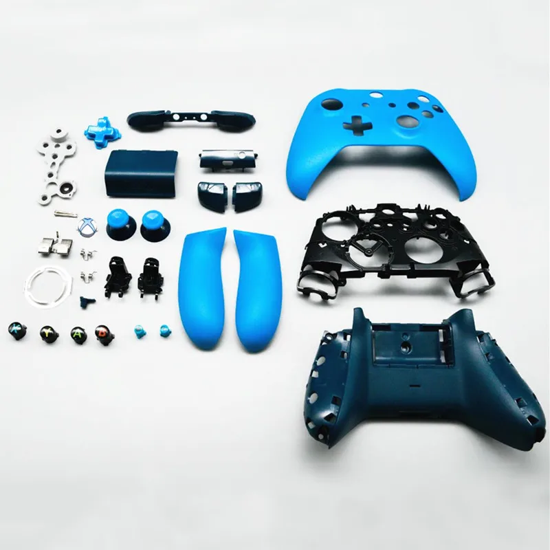 استبدال الإسكان مجموعة كاملة أزرار قشرة صلبة Faceplates ABXY RB LB الوفير لاستبدال Xbox One Slim ONE S وحدة التحكم