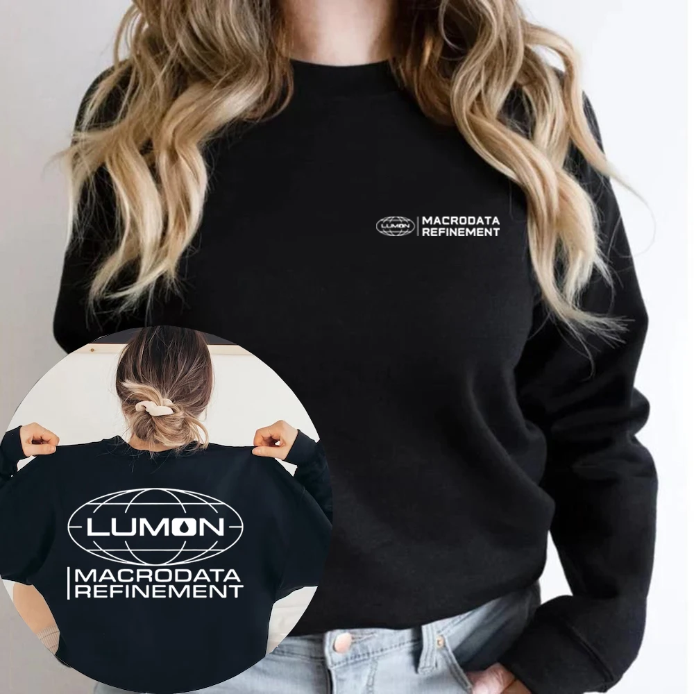 

Lumon Macrodata Refinement Sweatshirt Severance Double-Sided Hoodies Unisex Long Sleeve Crewneck Sweatshirts TV Show Lover Gift