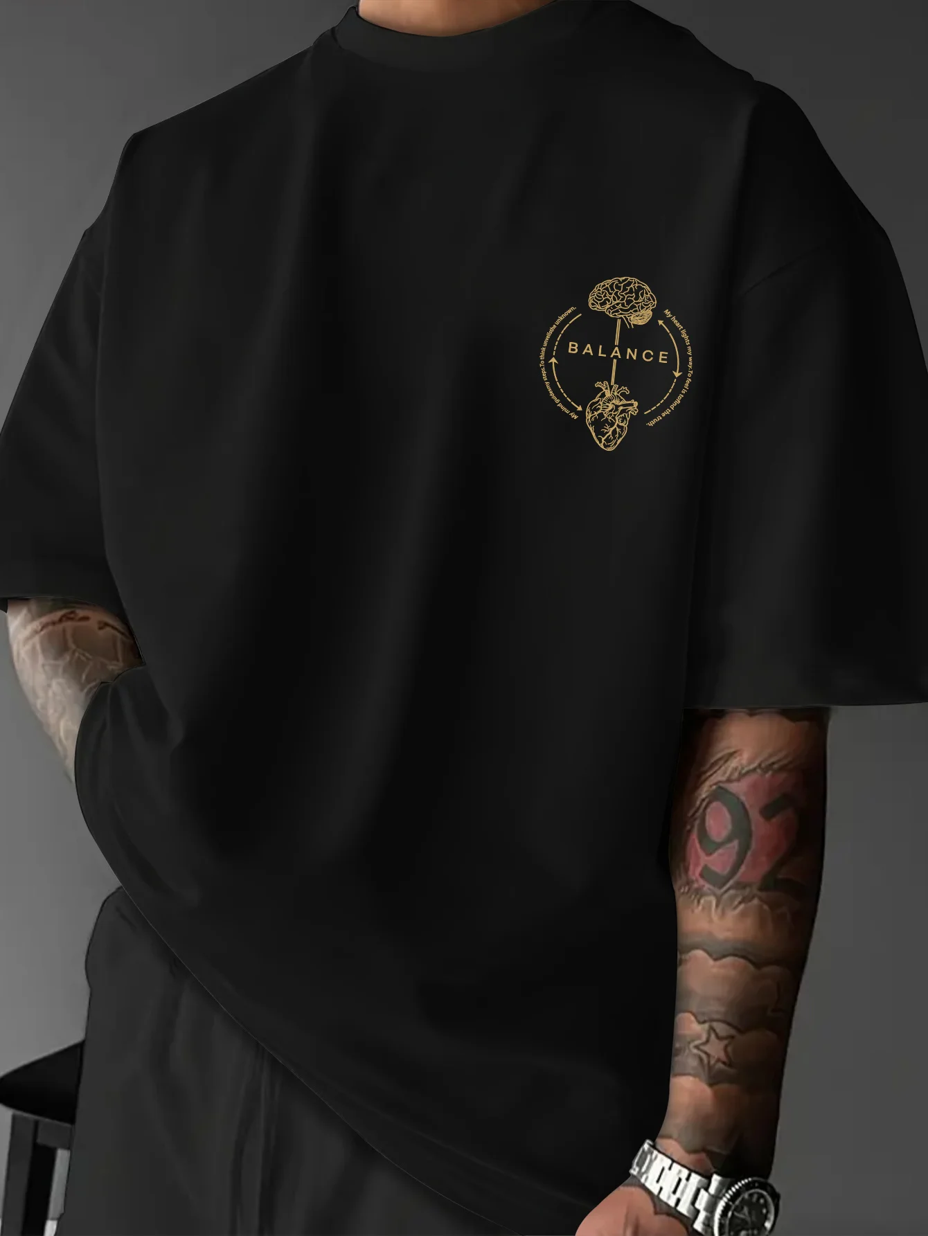 180g Pure Cotton Timeless Simple Tee Men Japanese Commute Wear