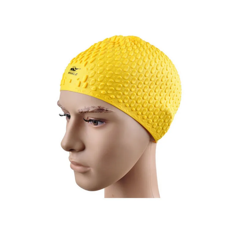 Swimming Caps Men Women Waterproof Large Long Hair Ear Plug Protect Swimming Hats Silicone Swim Cap Swimming Pool Accessories