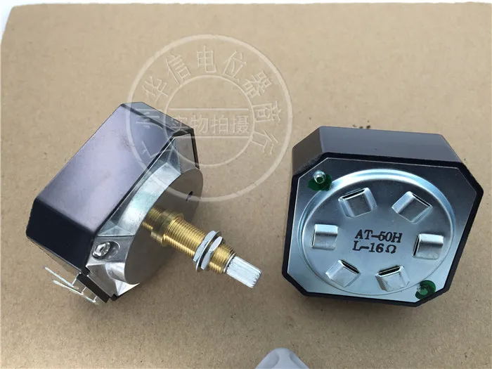 AT-50HL AT-50H 8R 16R  European 8 treble attenuator made in Taiwan  shaft 15MM 30MM （Signboard+knob） -5pcs/lot