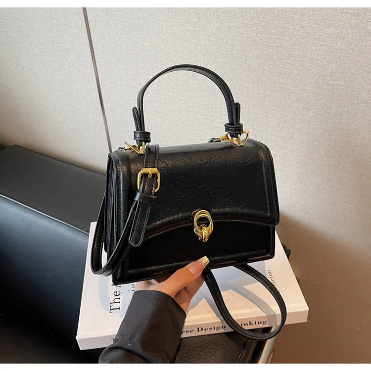 

Однотонная квадратная сумка 2025 года, минималистичная женская сумка через плечо, универсальная сумка через плечо, шикарная сумка «день-ночь», текстурированная