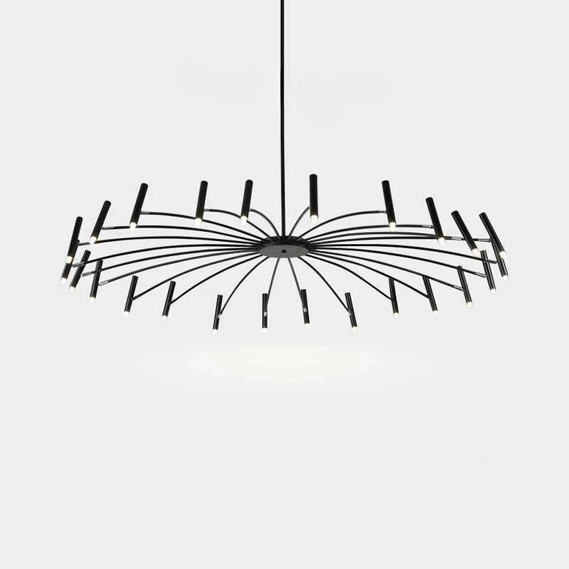 

Минималистичная современная светодиодная люстра-подвес черного цвета для столовой, гостиной, спальни, отеля, домашнего интерьера, декоративное освещение