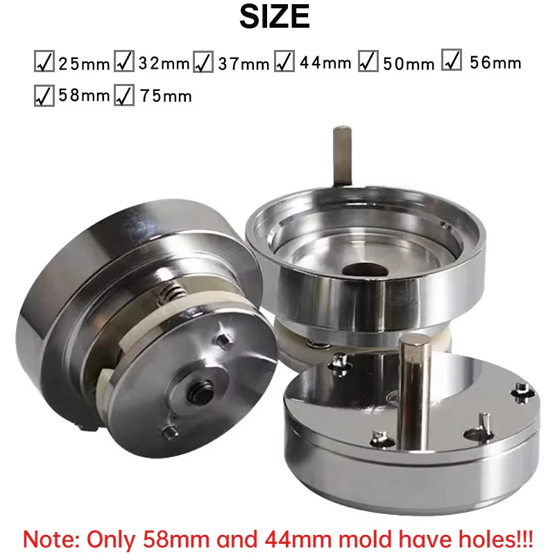 

Button Badge Mould Double Flash Badge Mold 25mm 32mm 37mm 44mm 50mm 56mm 58mm 75mm for Badge Machine Rotary Badge Machine Mold