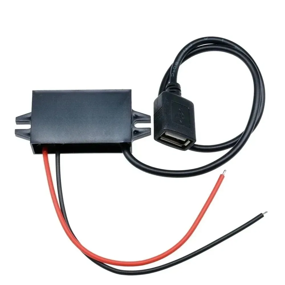 12V to 5V 3A 15W DC-DC Male Female Micro USB Adapter Step Down Buck Converter Power Supply Auto Protection Car Power