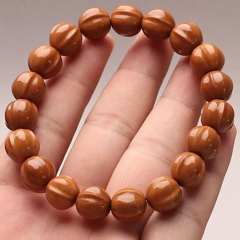 

Monkey Walnut Plain Core Carving Collectables-Autograph Rosary Single Circle Shark Back Bracelet Short round Tyran