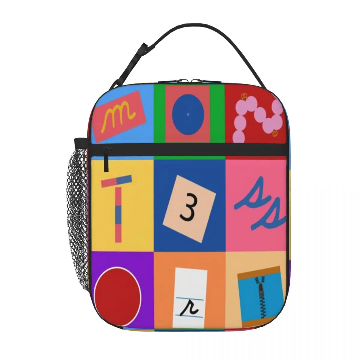 Bestselling Montessori Materials Ruffled Lunch Handbag Kid Outdoor Class Lunch Carrier