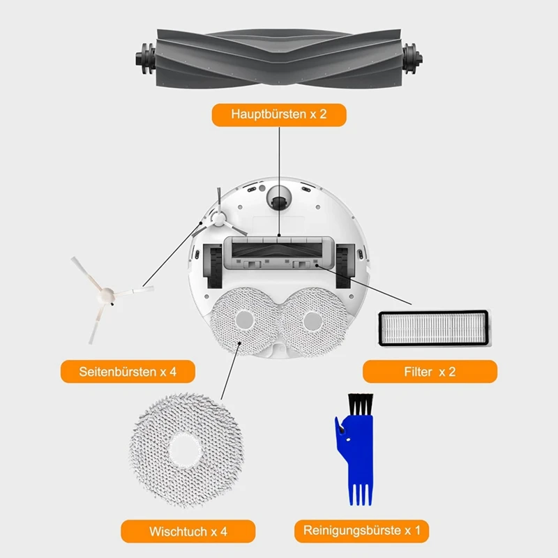 For Dreame L10s L10 Pro Ultra Main Side Brush Hepa Filter Mop Cloth Dust Bags Vacuum Cleaner Replacement Parts image 4