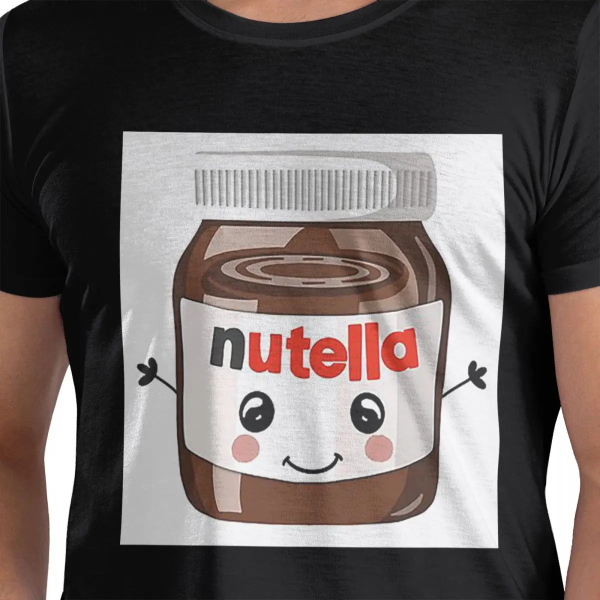 

Nutella Cutie футболка из 100% хлопка, мужские классические футболки с круглым вырезом и коротким рукавом, S-6XL