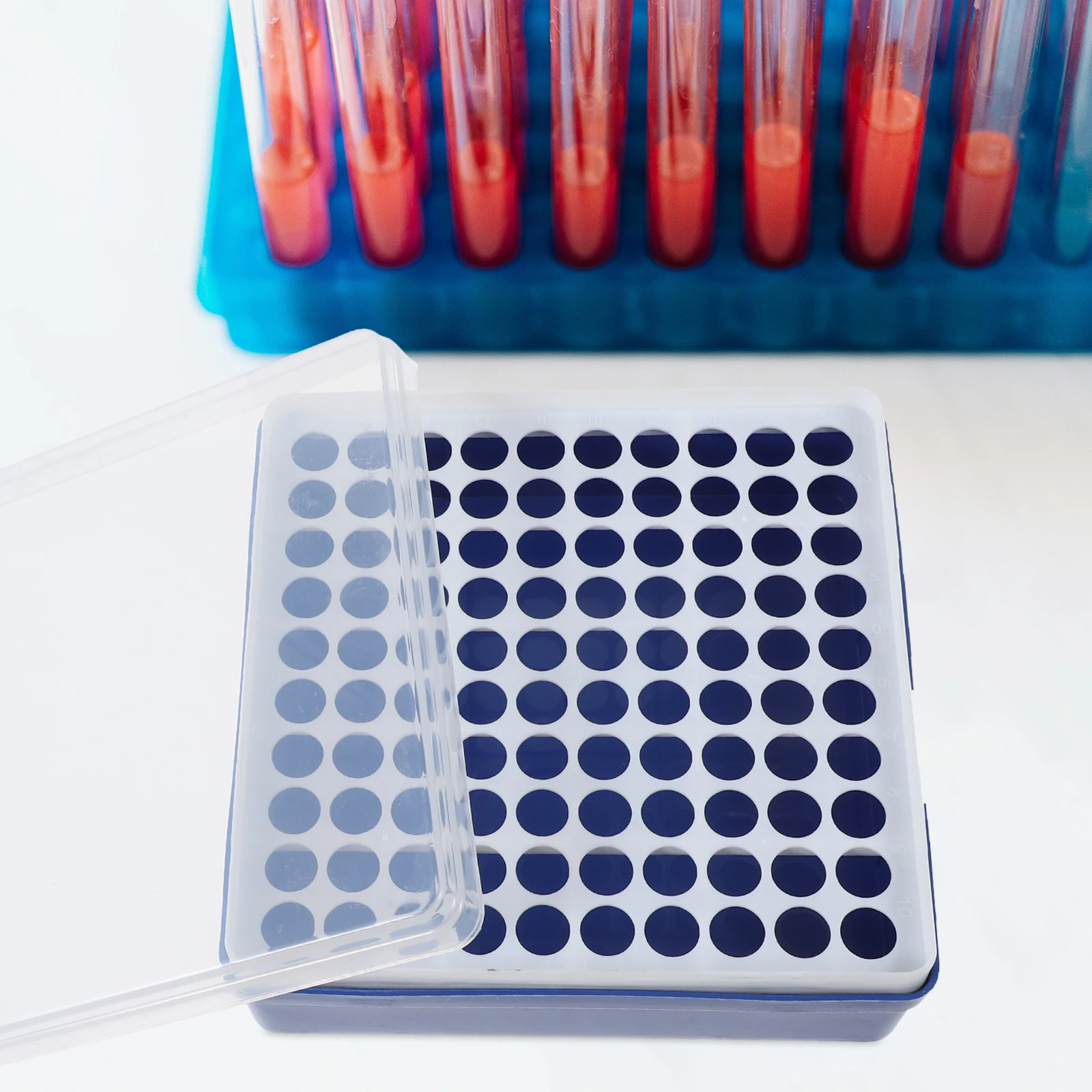 Centrifuge Tube Box Test Tubes Storage Organizer Reusable Plastic Laboratory Holder For Sampling Research Chemistry Use