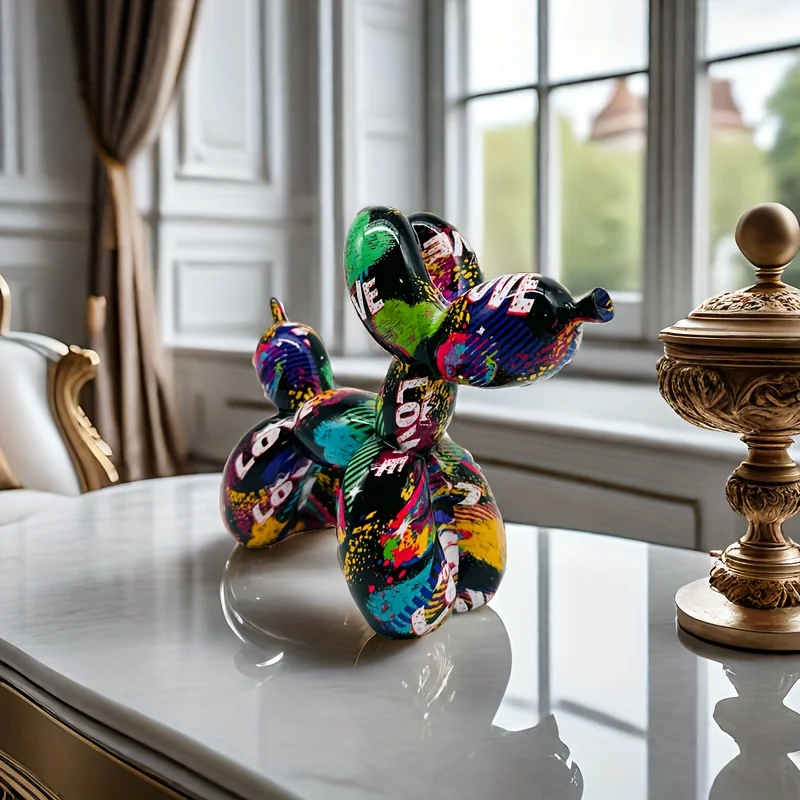 LOVE Balloon Dog Statue 4