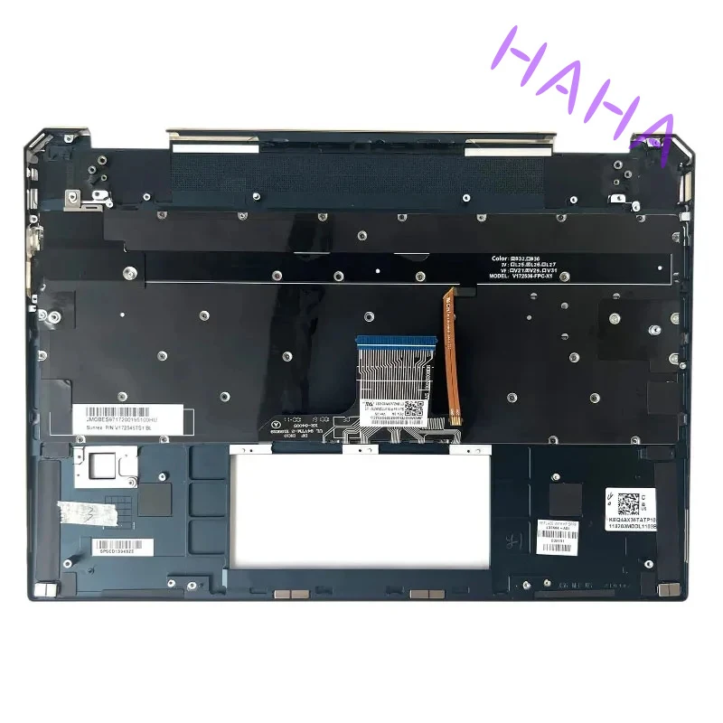 A+ New Brown/Blue Color Palmrest With US Backlit Keyboard For HP Spectre X360 13-AP Series