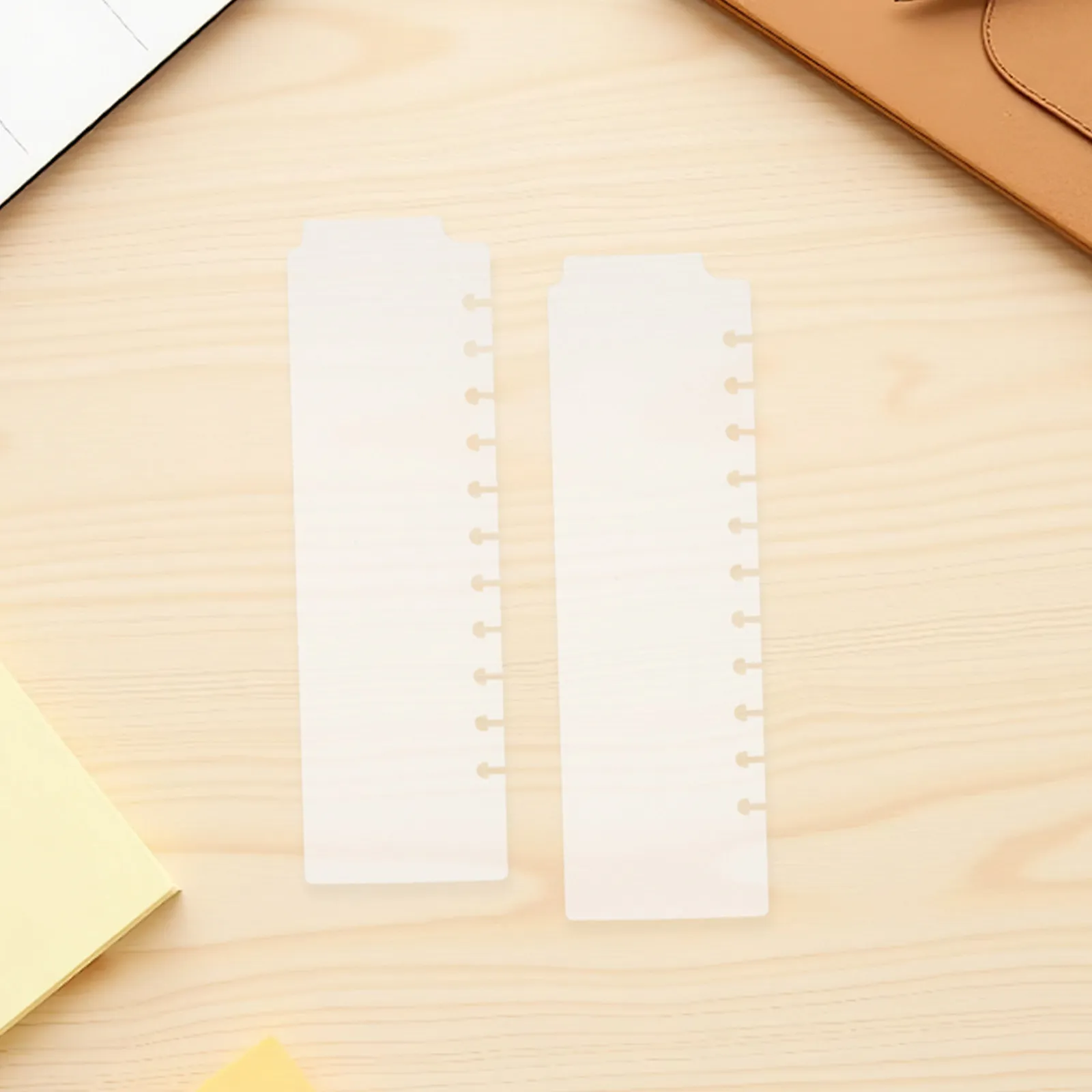 

10Pcs Loose Leaf Binder Dividers Writable Tabs Mini Plastic Index Page Markers Planner Dashboard Inserts Office Notebook