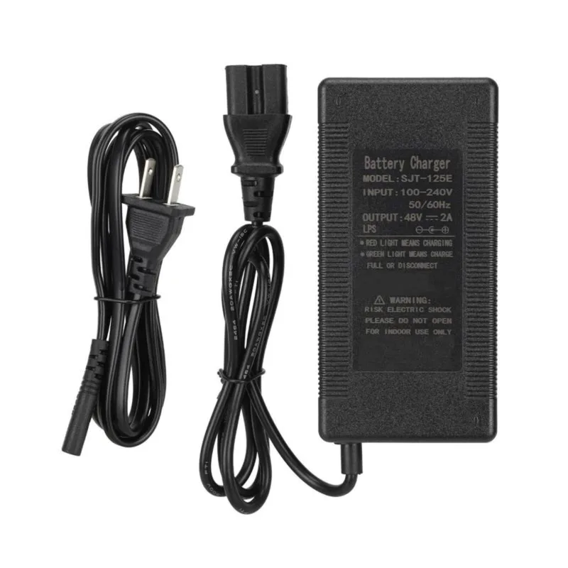 DT23 48V 2A Lead Acid Battery Automatic Stop Adapter for Electric Scooter E-Bike US Plug