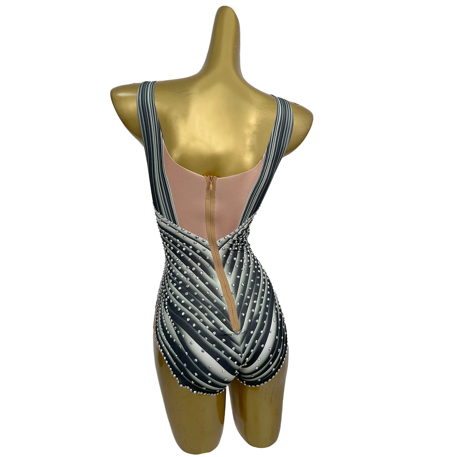 แฟชั่นชายหาดJumpsuitกางเกงขาสั้นเงาWillowเล็บกางเกงขาสั้นPole Dance Acrobaticsประสิทธิภาพไนท์คลับClub PartyชุดHaidai