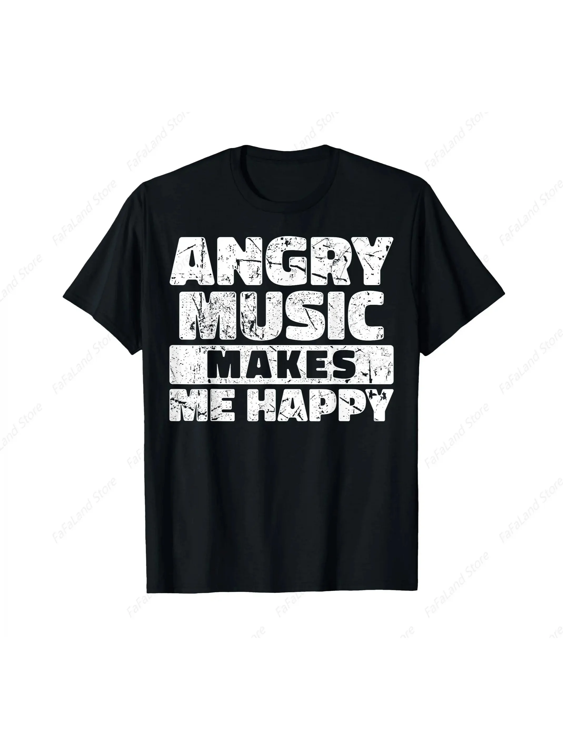 Humorous Rock And Roll Quote Heavy Metal Music Enthusiast T-Shirt for Both Genders Top Tee
