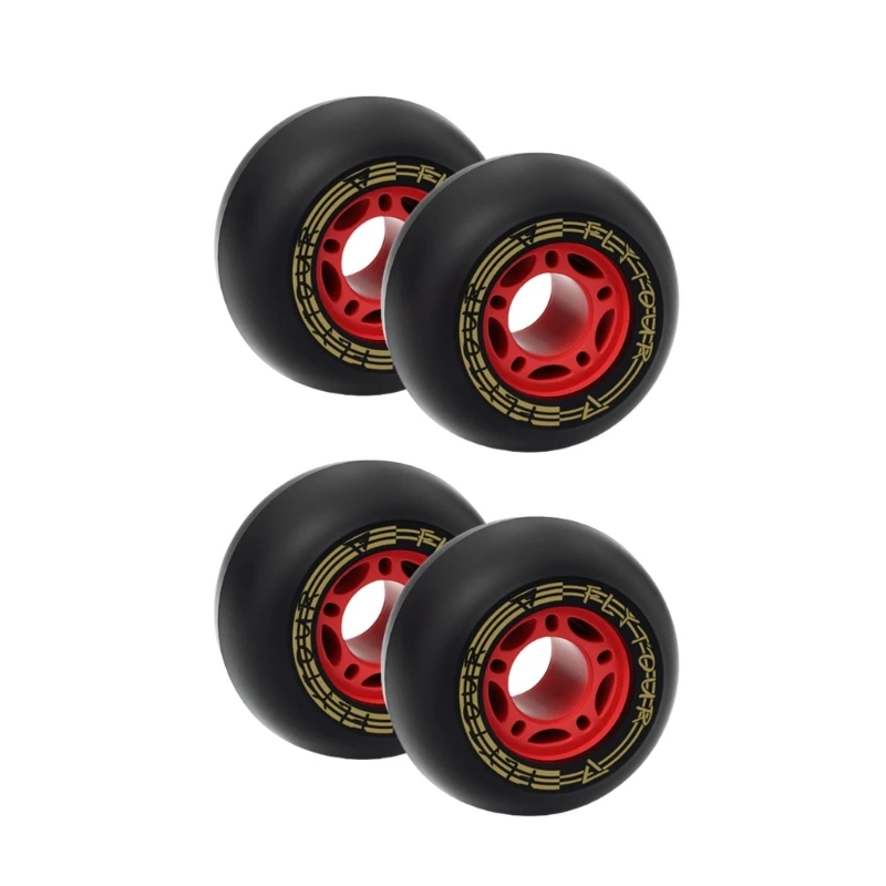 Roues remplacement pour Longboards en PU, 4 pièces, résistantes à l'usure, 448D