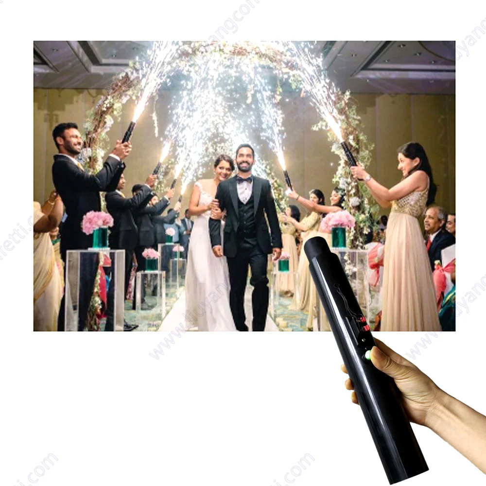 Wedding Hand Hold Torch Machine Cold Pyro Shooter Ignition System Reusable Fireworks Fountain Stage Dj Decoration Mariage Entry