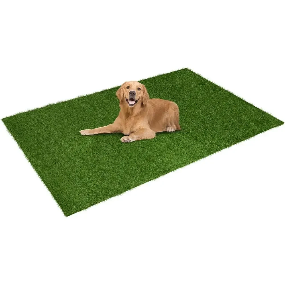 5x8ft Artificial Turf with Drainage, Nonslip Base, 1.4 Thick for Pet, Garden, or Event Use